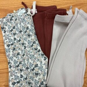 Zara Kids Bottoms - Floral, Brown, and Gray